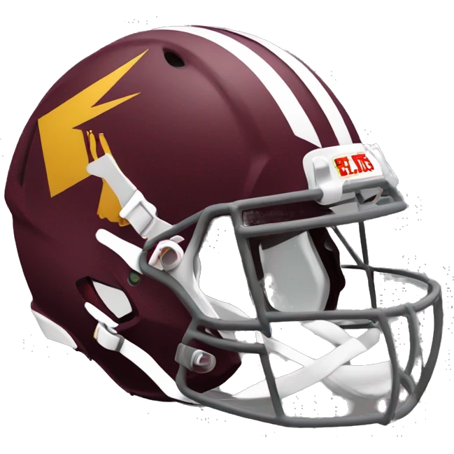 Arizona state maroon football helmet emoji