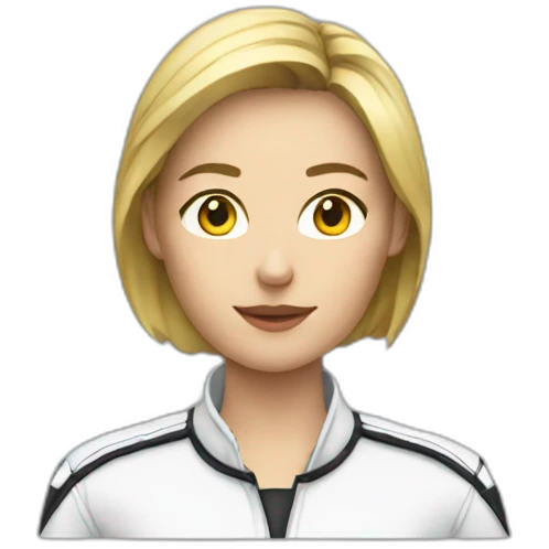 f1 female driver only till shoulders emoji