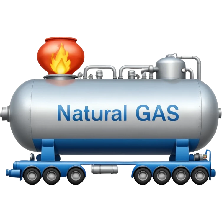 side view of a natural gas tanker emoji