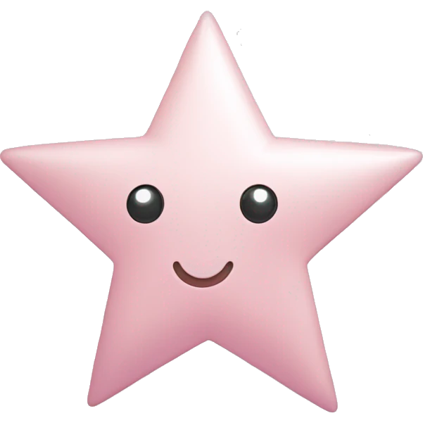 pale pink star sparkle emoji