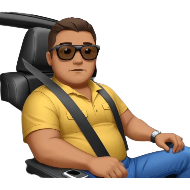 Large guy inside driver seat of a 2020 Camaro zl1 bout show a outside perspective  emoji