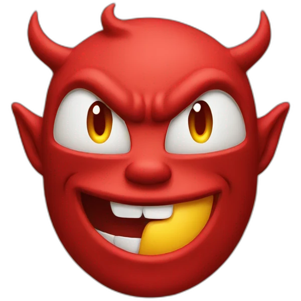 devil with god emoji