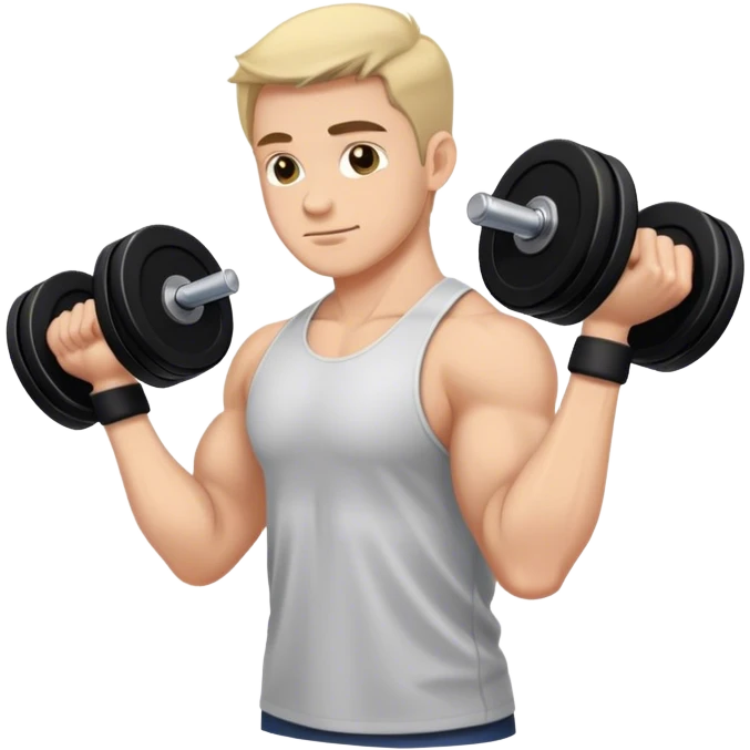 man weighted wrist curl emoji