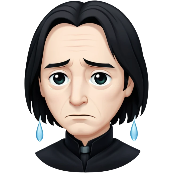 sad Severus Snape with tears emoji