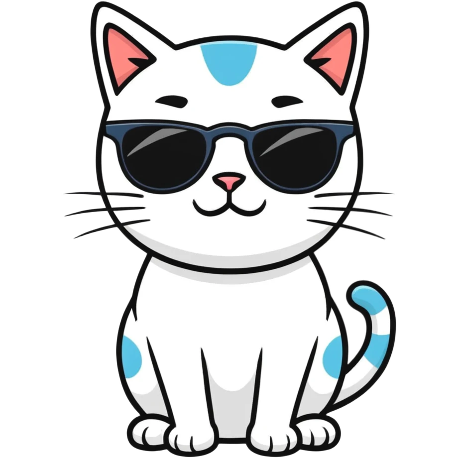 cat wearing sunglasses emoji