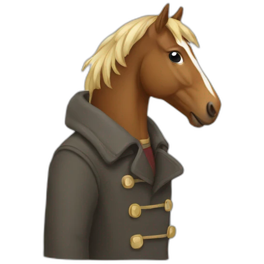 Horse in coat  emoji