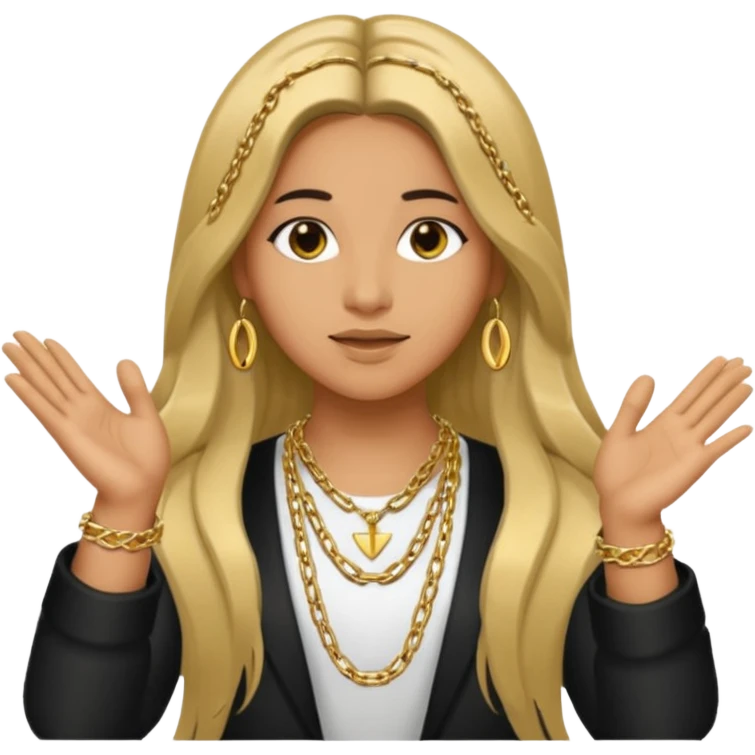 sinal com as mãos do cantor JUL emoji