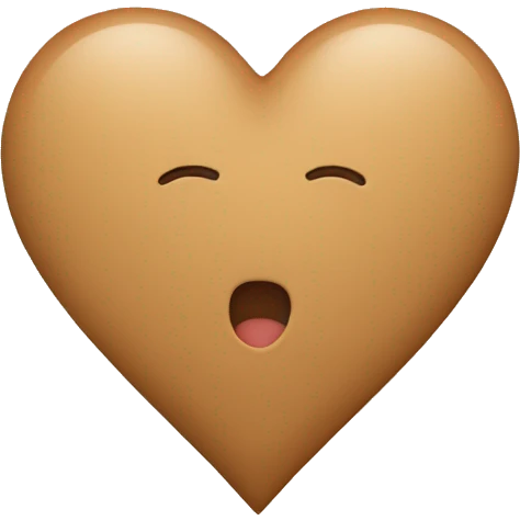 tan heart emoji