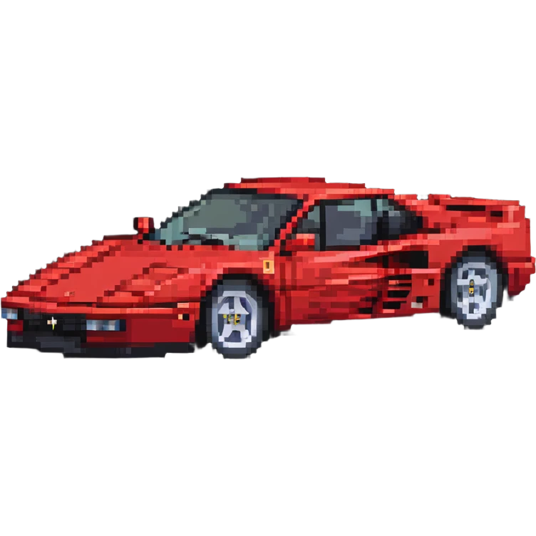 red Ferrari Testarossa emoji
