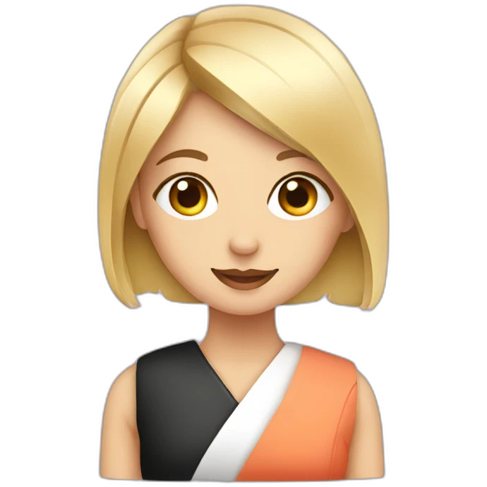 girl with sushi emoji
