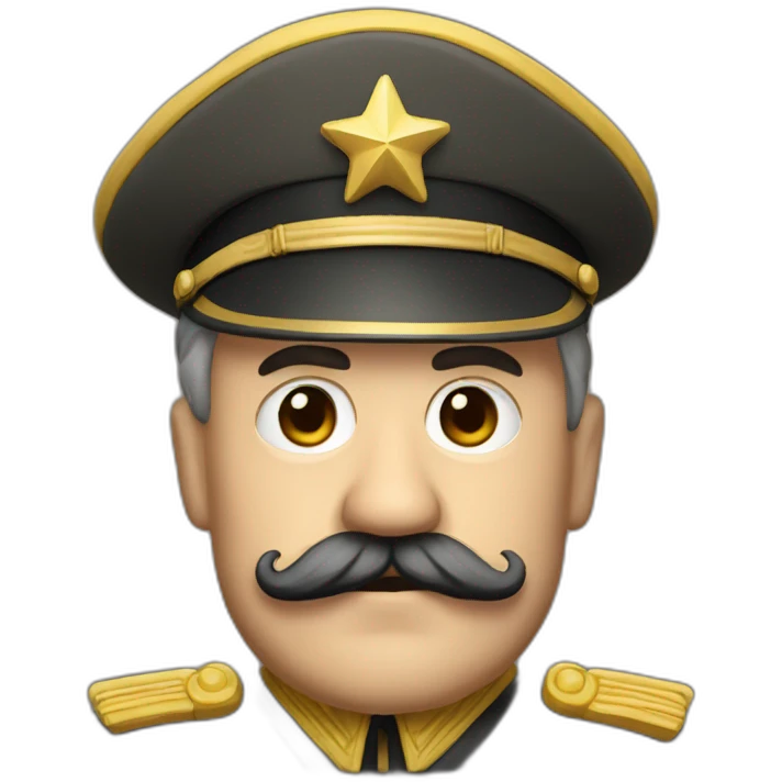 general with big mustche emoji