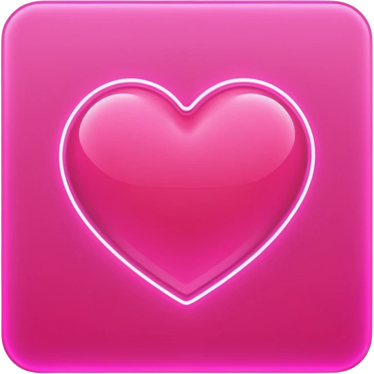 love heart neon cyberpunk emoji