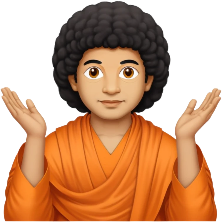 Sathya Sai baba performing social service emoji