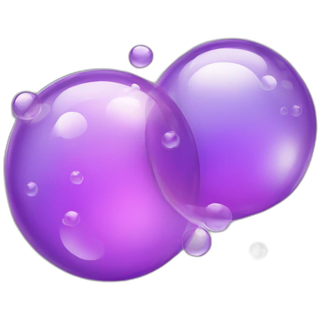 purple soap bubbles emoji