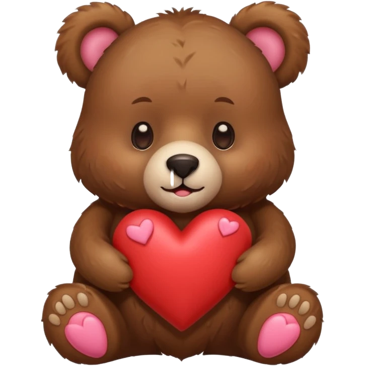 bear with hearts emoji