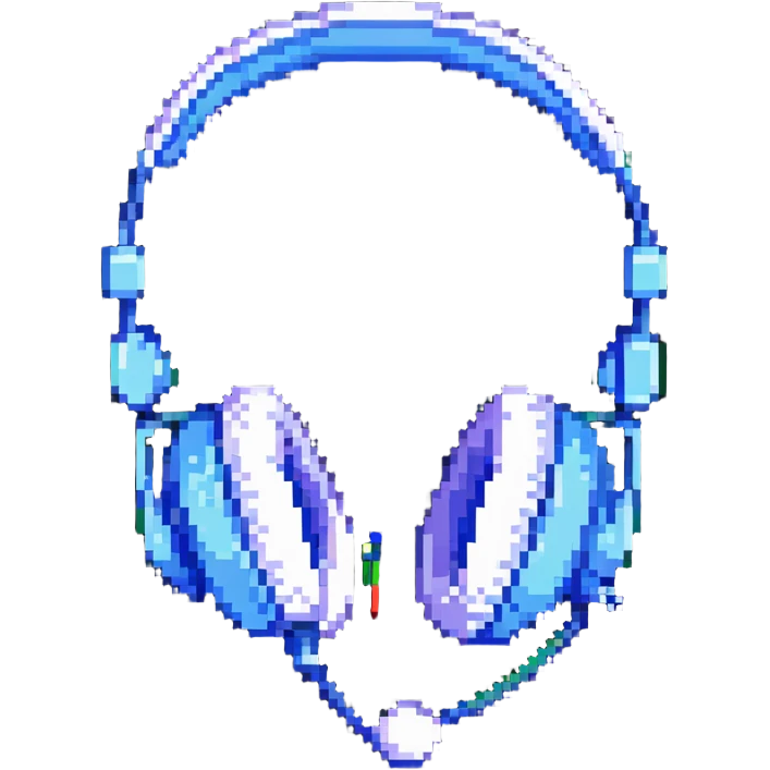 gaming headphones with microphone emoji