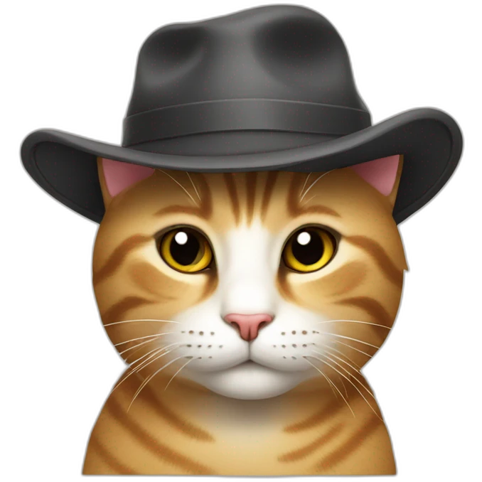 CUTE CAT WIH HAT emoji