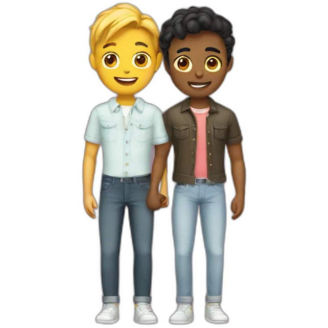 Couple gay emoji