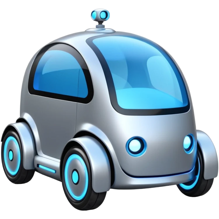 future delivery car robot emoji