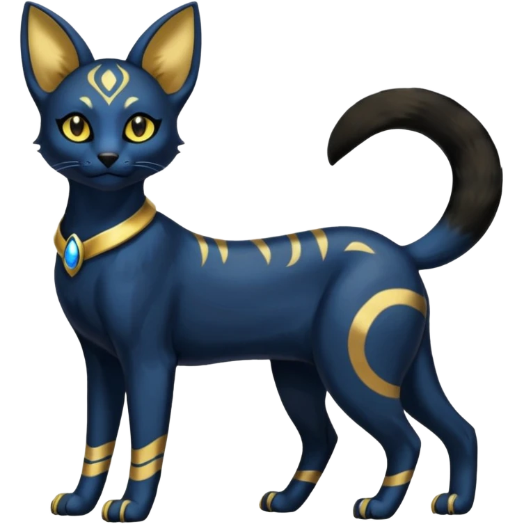 Umbreon-Bastet-Fakémon-hybrid-creature (full body)  emoji