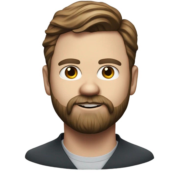 photorealistic J.D. Vance with a beard emoji