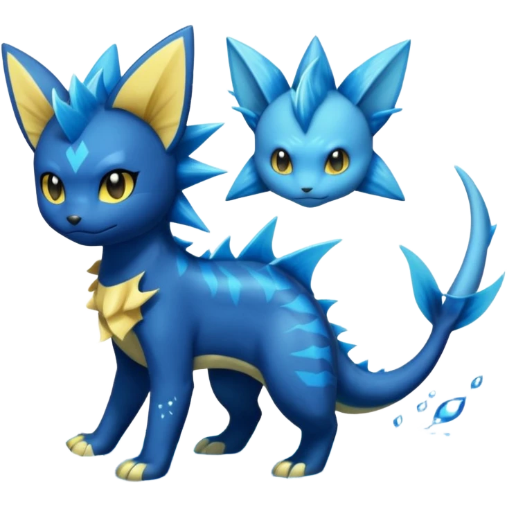 Luxray-Vaporeon-Dewott-fusion emoji