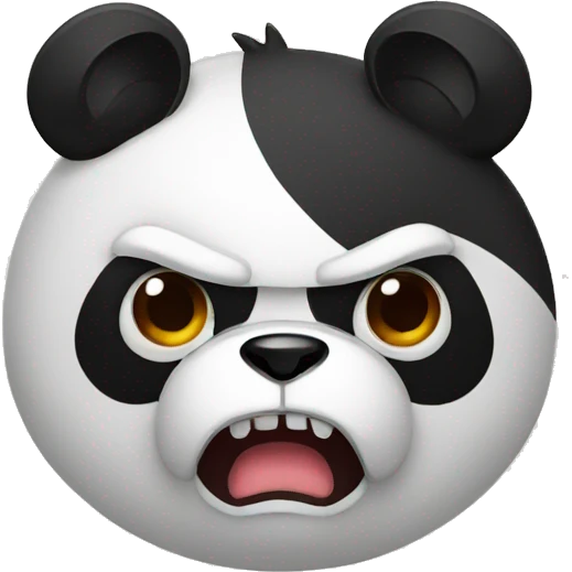 angry panda emoji