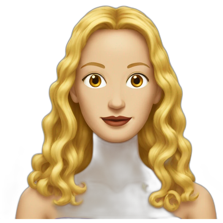 Uma thurman long hair emoji