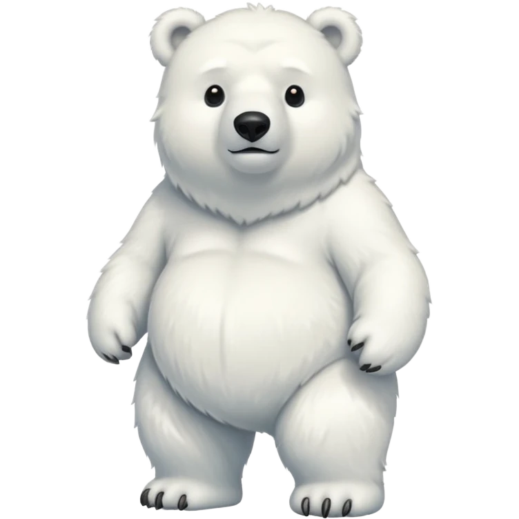 White Bear standing  emoji