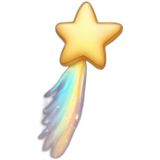 very cute shooting star emoji