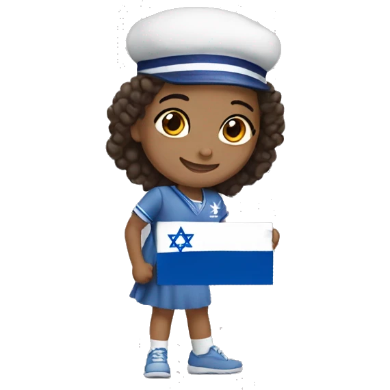 Israeli girl proud for her country  emoji