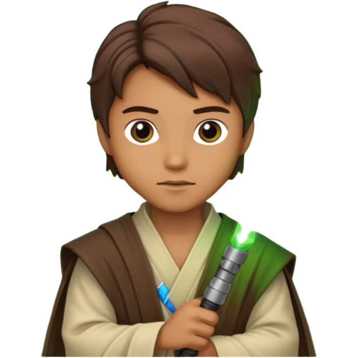 Ios 18, starwars green lightsaber jedi  emoji