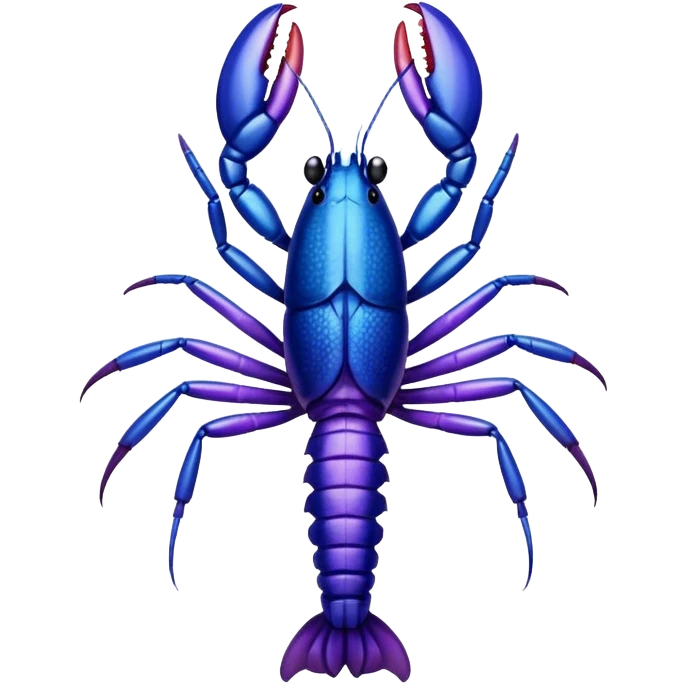Purple and Blue Crayfish emoji