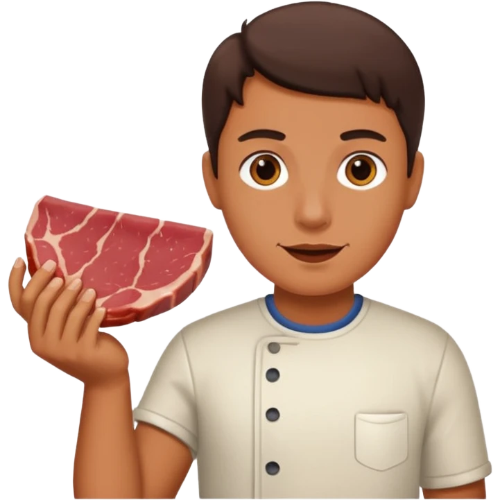 dejándole la carne emoji
