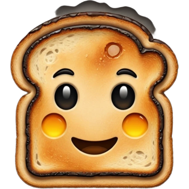 blackened burnt toast emoji