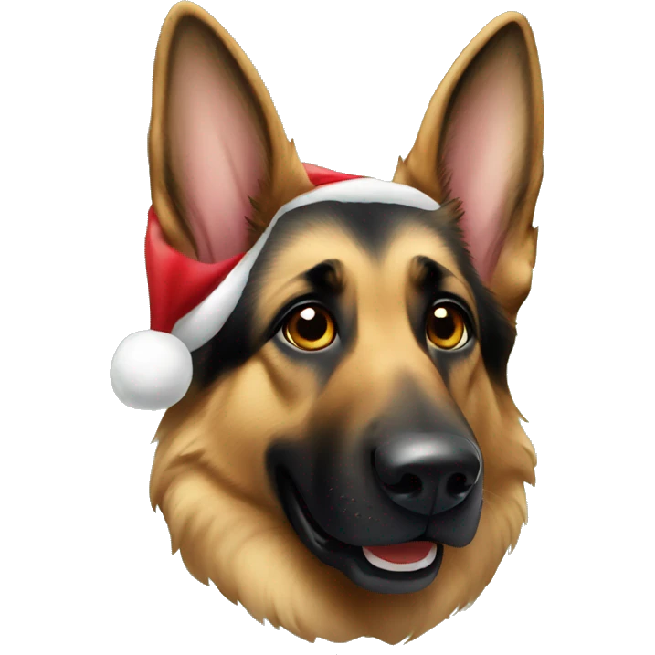 German Shepherd Christmas  emoji