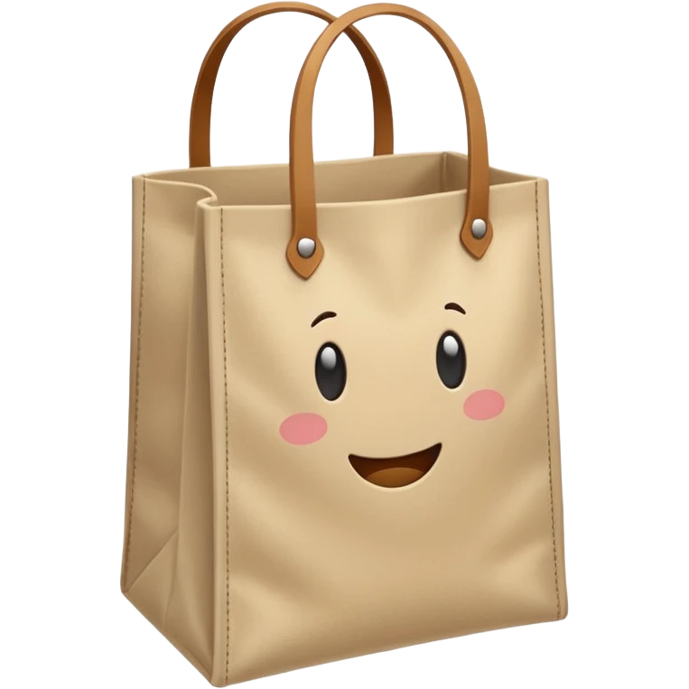 cartoon market bag, do not add stripes and make it empty emoji