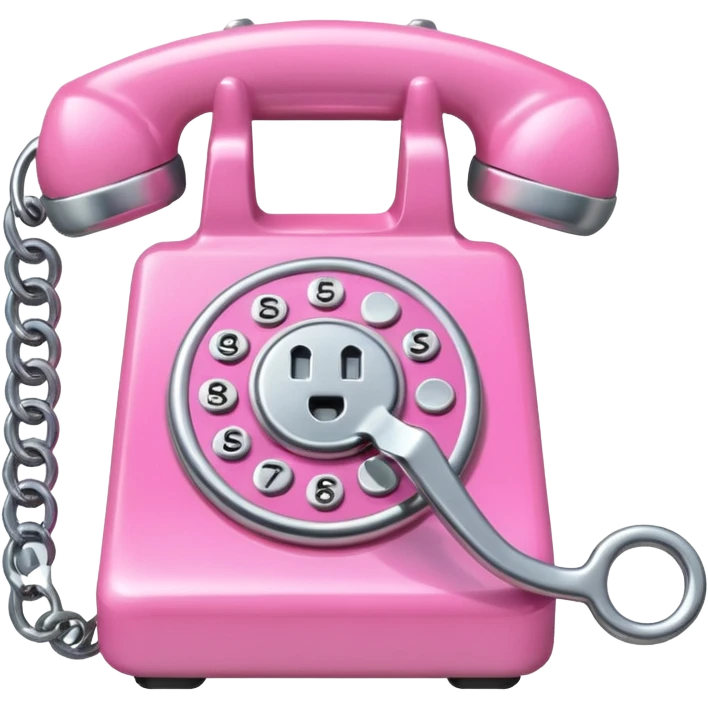 pink phone with a wrench emoji