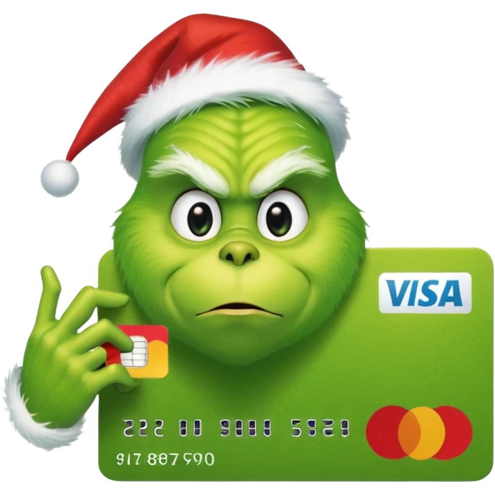 Grinch Credit Card emoji