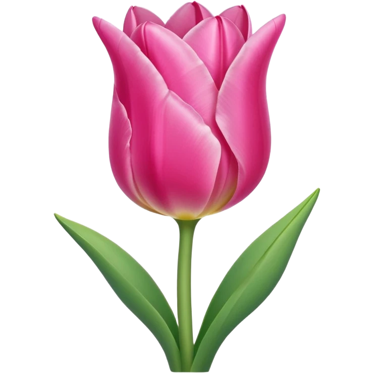 Pink tulip emoji