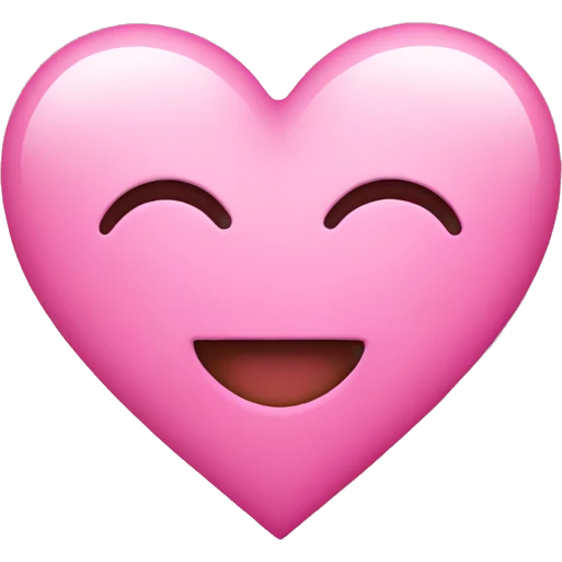 Pink heart emoji