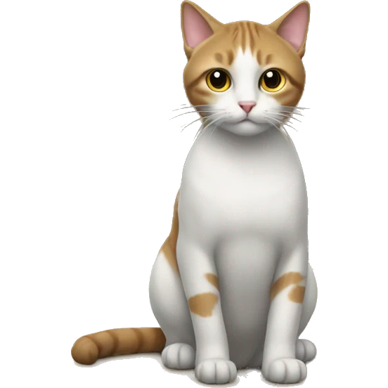 Cat on table emoji