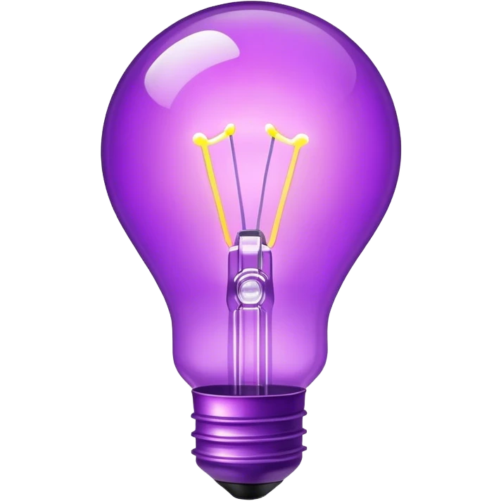 violet 💡 emoji