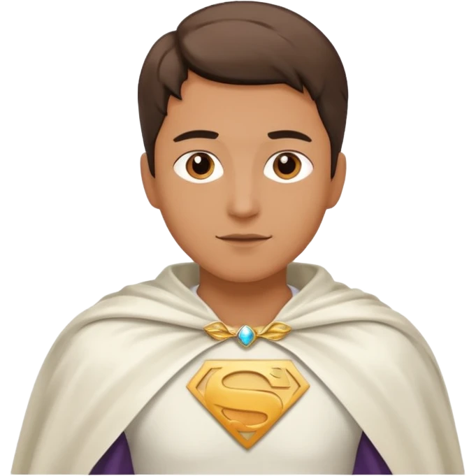 shoulder white cape emoji