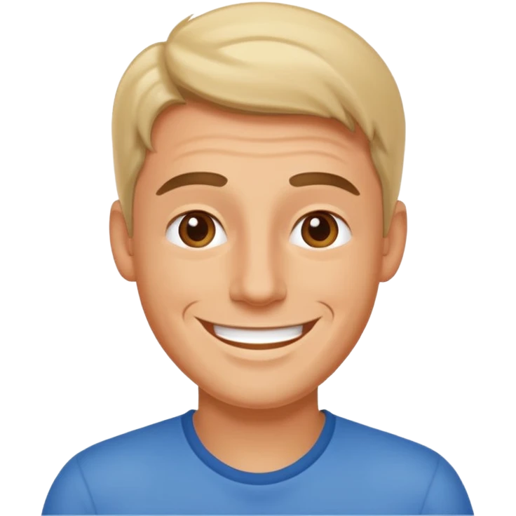 happy man light emoji