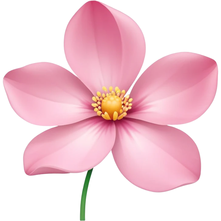 Single light pink flower petal emoji