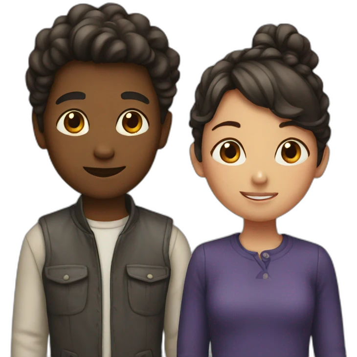 Boy and girl emoji