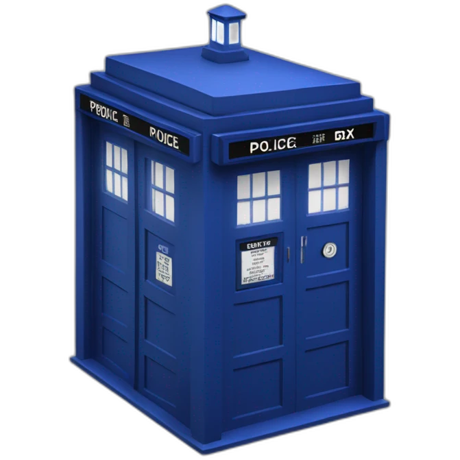the-TARDIS-blue-police-box emoji