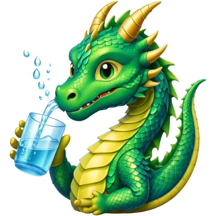 dragon drinking emoji
