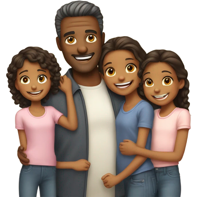 Father of  girls emoji